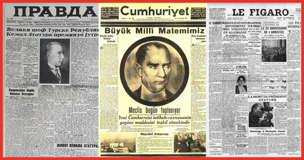 10 Kasım 1938'te ne oldu? atatürk'ün vefatı gazete haberleri