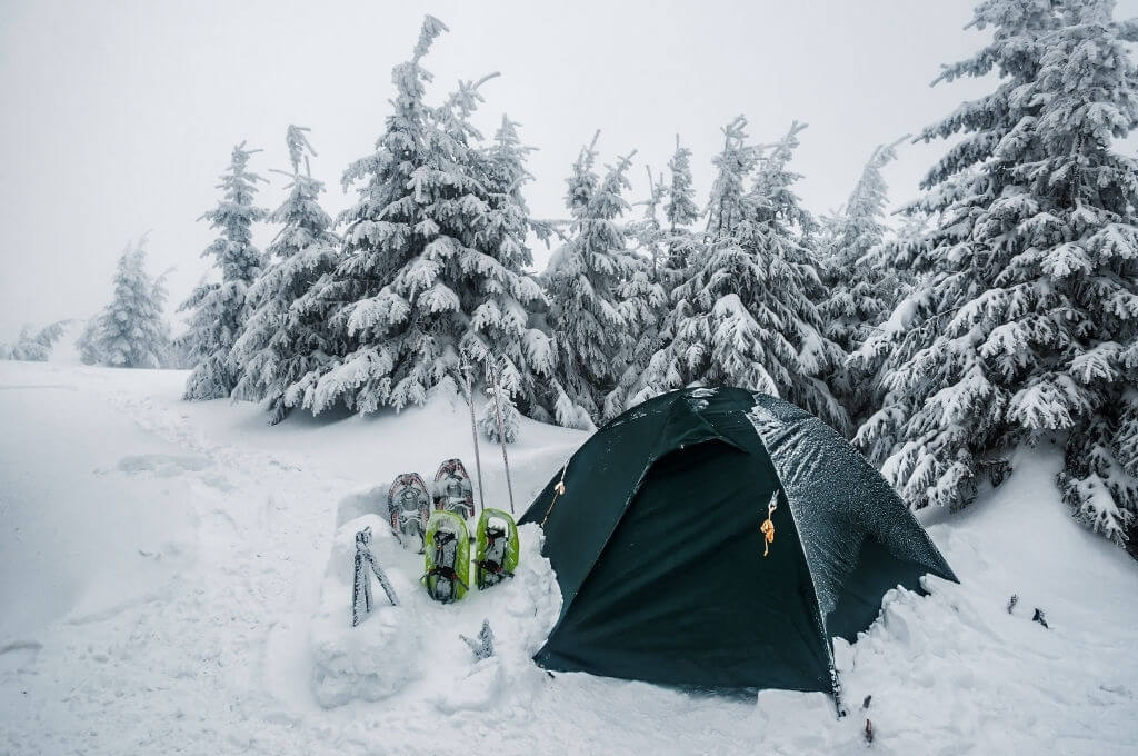 kışın kamp yapılacak yerler, kar üzerinde kamp çadırı